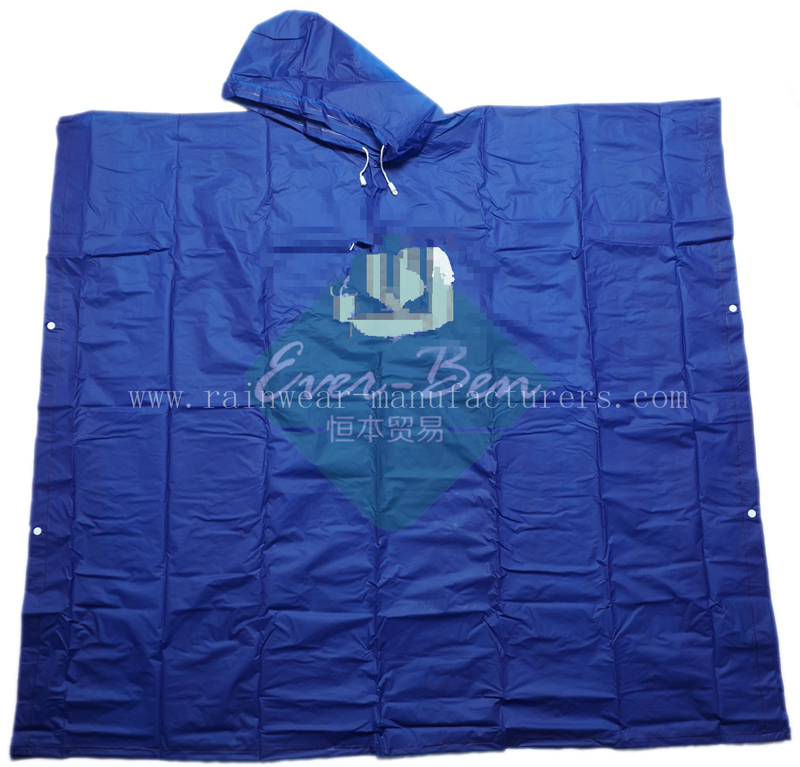 NFNG Blue Plastic Poncho Wholesaler